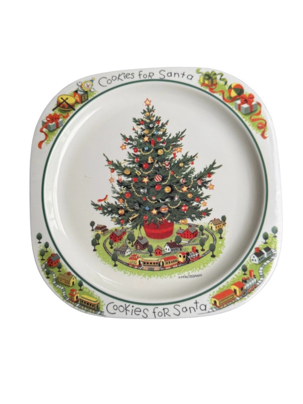 Pfaltzgraff Vintage Heritage Christmas Tree Plate